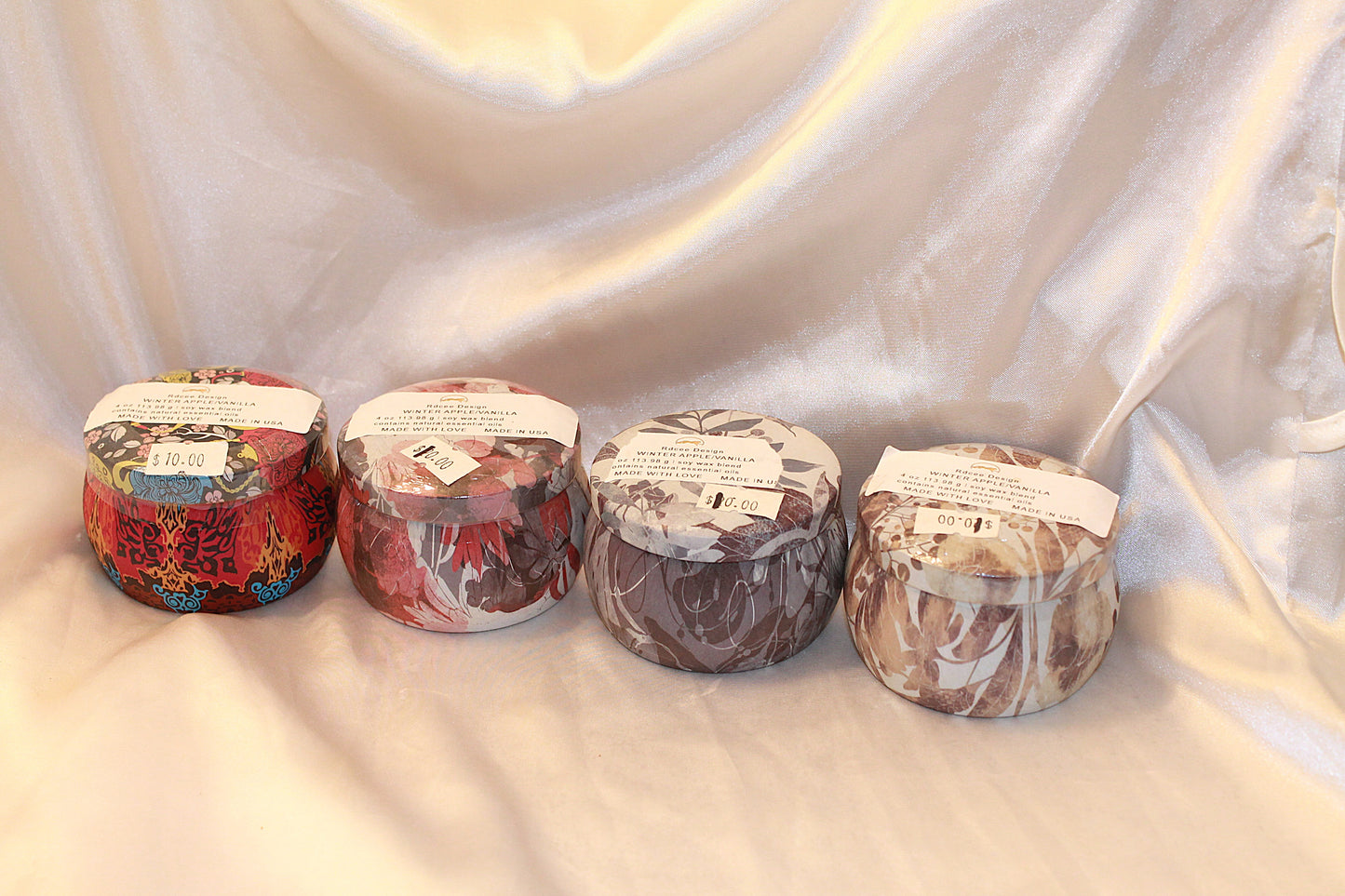 Tin Candles (Set of 4)